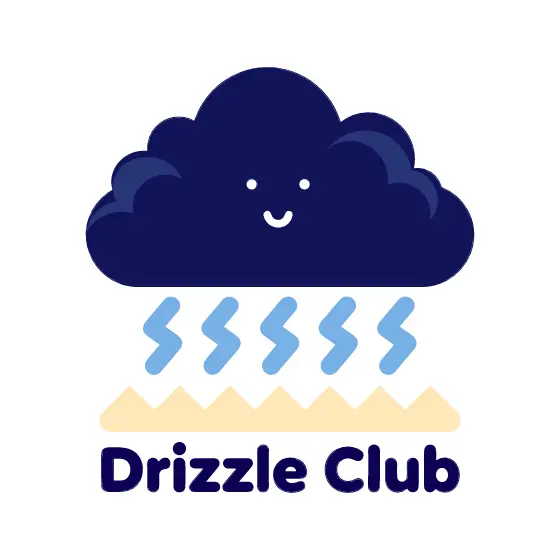 Five-Drop Cloud With Zigzag Rain