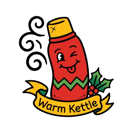 Winking Red Bottle With Tongue Out