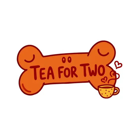 Tea For Two Bone Sign