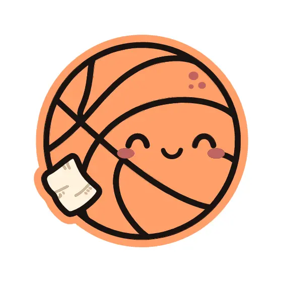 Smiling Basketball With Closed Eyes