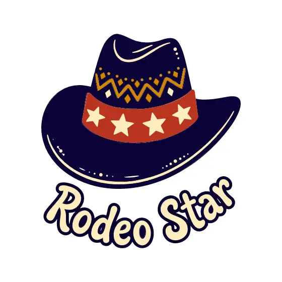 Navy Cowboy Hat with Red Star Band
