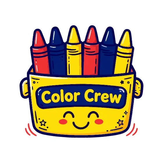 Yellow Crayon Basket With Six Crayons