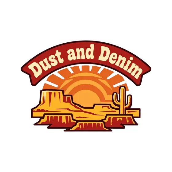 Dust and Denim Sunset Badge
