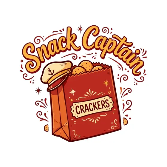 Red Cracker Bag Captain Hat