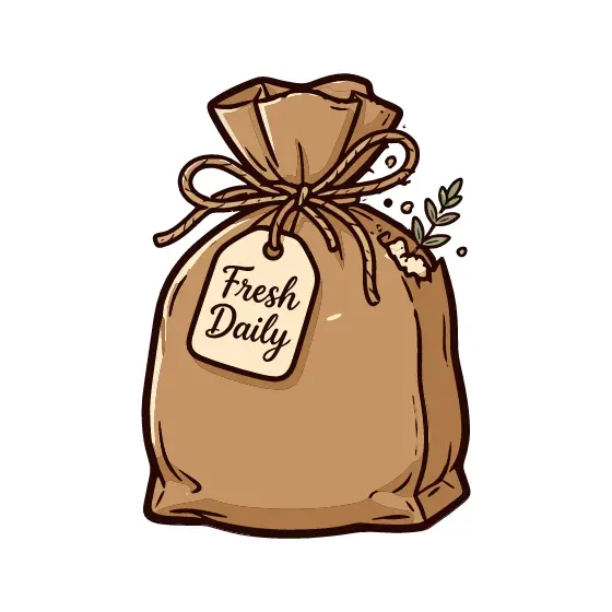 Kraft Pastry Bag With Twine Bow