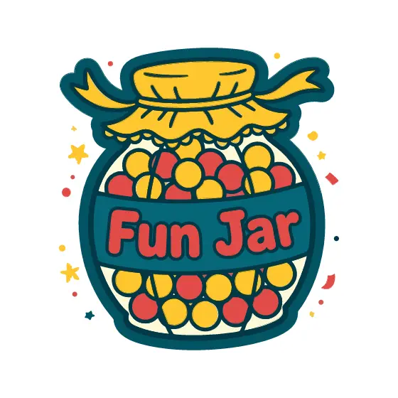 Yellow Ribbon Fun Jar Sticker