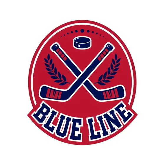 Blue Line Red Oval With Laurels
