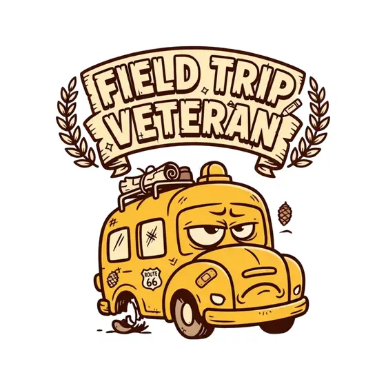 Vintage Bus With Laurel Wreath