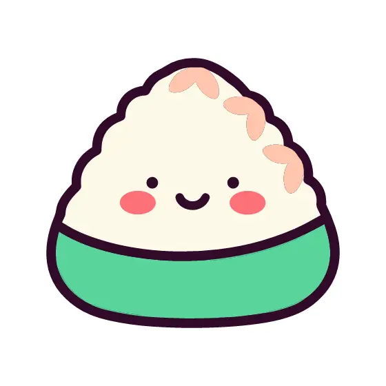 Onigiri Rice Ball With Pink Flakes