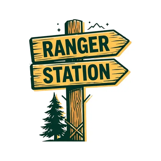 Mustard Ranger Station Trail Sign
