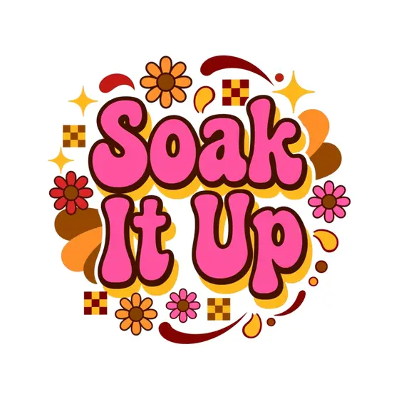 Pink Soak It Up Groovy Daisies