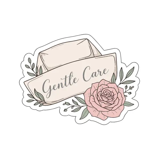 Nurse Cap Rose Spray Layout