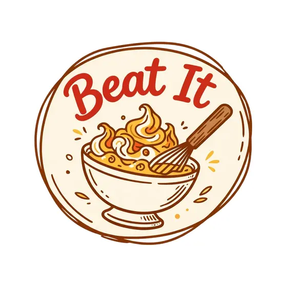 Beat It Bowl With Red Script