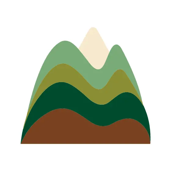 Layered Mountain Range Landscape