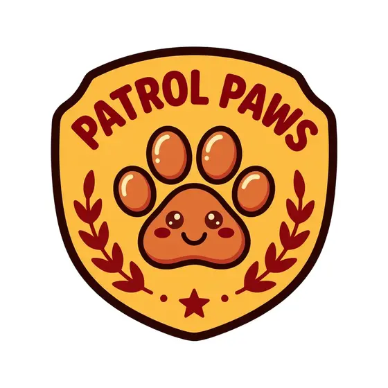Golden Patrol Paws Laurel Badge