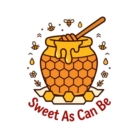 Honeycomb Pattern Honey Jar Badge